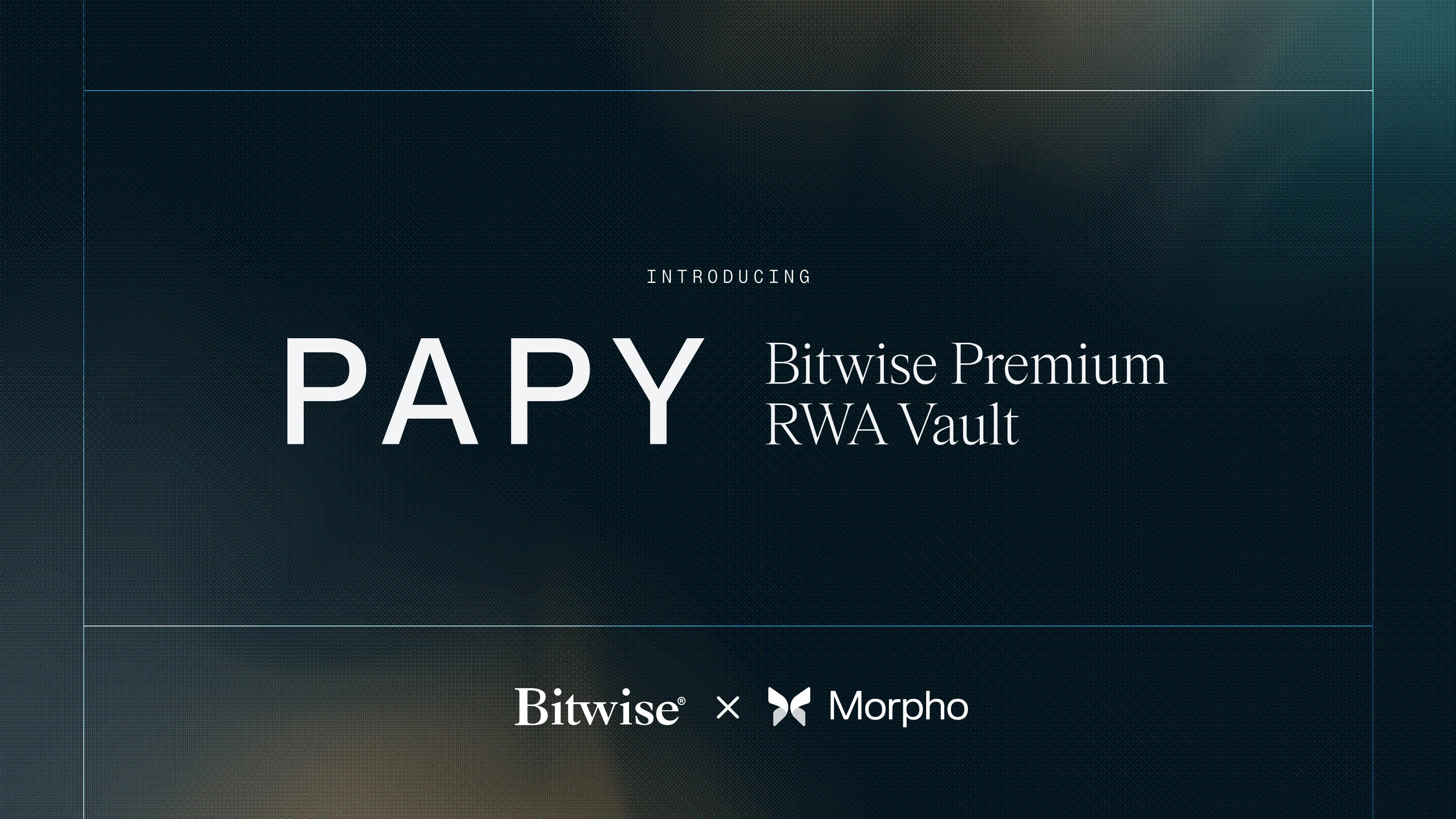 Bitwise Premium RWA Vault (PAPY) Launches on Morpho With Agora’s AUSD